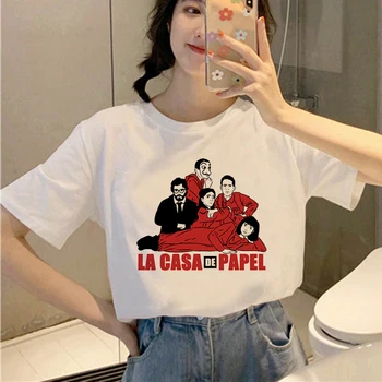 Namo Popieriaus Marškinėliai Naujų Pinigų Heist Moterys, La Casa De Papel Marškinėlius Moterims 