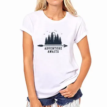 Vasaros Mados Geometrinis Gyvūnų Modelius, Print T Shirt Moterims, O Balta-Kaklo Gotikos Moterų Marškinėliai Topai Harajuku Tumblr Tee Marškinėliai
