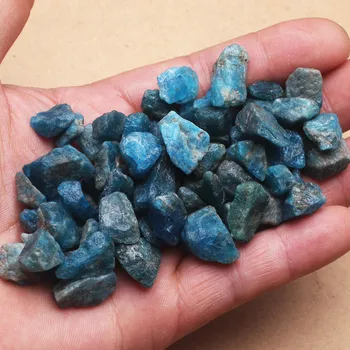 Natūralus mažo dydžio, Žalias Mėlynas Apatite Neapdorotų Akmenų, Kristalų, Mineralai, žvyras ir Akmenys, Grubus Akmuo Pavyzdys