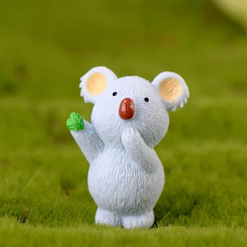 6 vnt. Šviesiai Mėlyna - Micro Kraštovaizdžio Dervos Koala Kūrybos Modeliavimas Animacinių filmų Apdailos PASIDARYK pats Apdailos Dovana Priedai