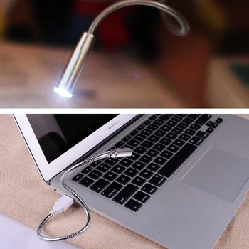 USB LED Lanksti Šviesos Lempos Klaviatūros apšvietimas už Notebook Nešiojamas KOMPIUTERIS Stalinis Kompiuteris Knygos Skaitymo Reguliuojamas Lempos Žarna USB šviesos