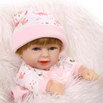 27CM Visas Silikono Vinilo Lėlės Reborn Kūdikių Lėlės Mergina Minkštas Tikroviškas Kūno Lėlė Mini Atgimsta Bonecas Kūdikio Krepšelio Nustatyti Juguetes