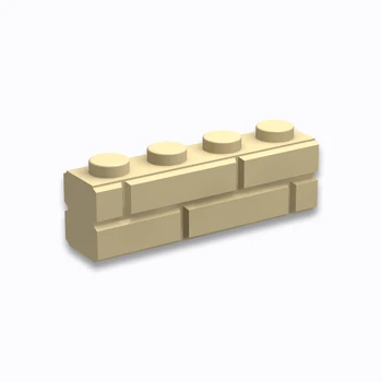 Statybinių Blokų Dalys 15533 10VNT Plytų Specialios 1 x 4 su Mūro Plytų Profilis LEGOING MOCS Švietimo