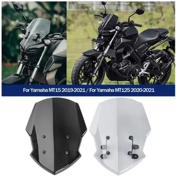 Motociklo Priekinio stiklo priekinio, galinio Stiklo Flyscreen pertvara nuo Vėjo Paruošti-brise už Yamaha MT-15 MT 15 Priedai Moto 2019 2020 2021 MT15