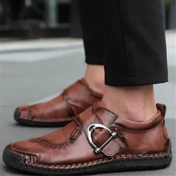 Dropshipping nauji didelio dydžio vyriški batai rudens ir žiemos atsitiktinis karvės odos odiniai batai zapatos de hombre, sportbačiai vyrai batai