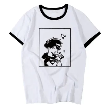 Kemono Jihen NAUJŲ Anime Trumpas Rankovės Vyrų, Moterų Kusaka Kabane Tademaru Shiki Tademaru Shiki Print T-marškinėliai, Unisex Studentų Viršūnės