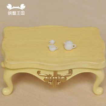 3set Lėlių namelio baldai žaislas Mini Keramikos Arbatos rinkiniai Modelis su Taurės Modeliavimas stalo apsimesti žaisti žaislai vaikams dovanos