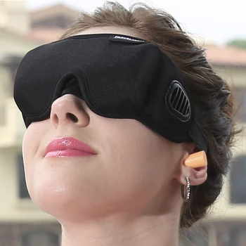 Miega Akių Kaukė Reguliuojamas Kvėpuojantis 3D Kelionės Eyepatch Poilsio Servetėlės Artefaktas Minkštas Eyeshade Padengti Anti-nemiga