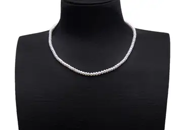 4x5mm balta tikras perlas Moterų Juvelyrika nustatyti, karoliai, apyrankės, grandinės sagtimi AAA Kultūringas gėlavandenių perlų