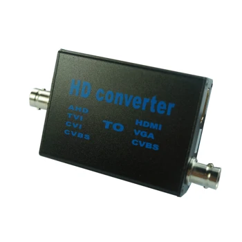 Gamyklos Tiesioginės 4-in-1 didelės raiškos vaizdo signalo konverteris , HAINAUT/TVI/CVI/CVBS signalą HDMI/VGA/CVBS signalo keitiklis