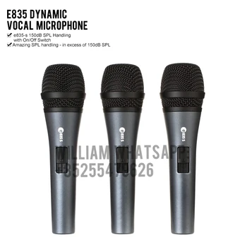 Aukščiausios kokybės E835S 835 Dinaminis cardioid mikrofonas skirtas kalbos ir vokalas.