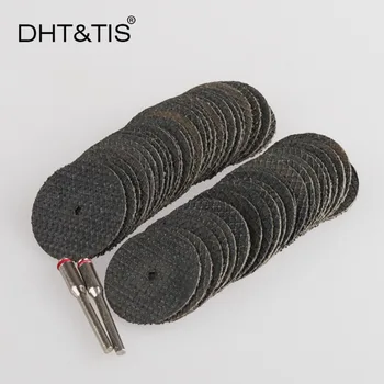 DHT&TIS 100pieces 32MM Pluoštas Derva Pjovimo Disko nutraukė Varantys Šlifavimo Diskai, Rotaciniai Įrankiai 3mm Karka