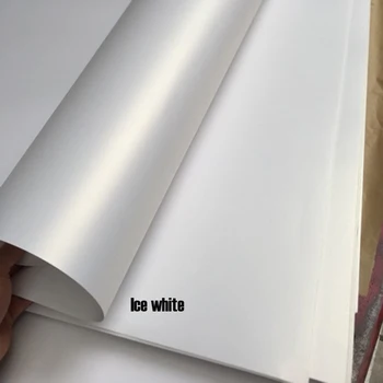 50pcs nemokamas pristatymas A4 dydžio 21x29.7cm 120/160/200/250/300gsm Pearl popieriaus dvigubo ledo baltos spalvos modelis, šalis vestuvių papuošalai