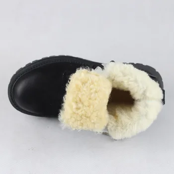 Careaymade-Rankų darbo natūralios odos trumpi batai moterims, žiemos medvilnės pliušas storio apačioje avikailio vienas atsitiktinis gabalas Martin batai