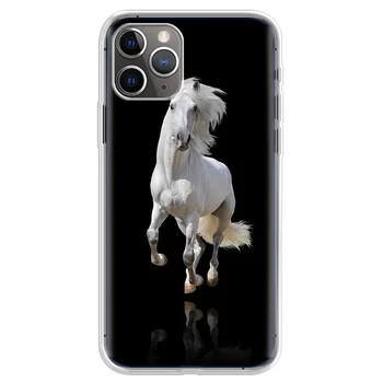 Arklių Balti Arkliai Vaizdas Atveju Iphone, 11 Pro Max Telefonas X XR XS MAX 