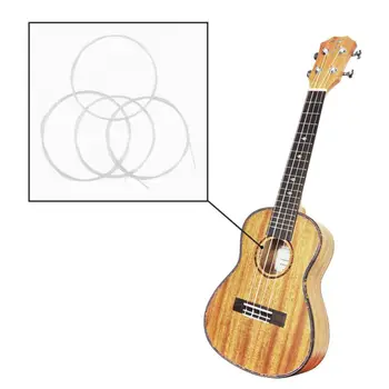 4 Vnt/set Nailono Ukulėle Stygos Pakeitimo Dalis Styginis Instrumentas, Siekiant Havajų Gitara Dalys Praktiškai Patvarus Gitaros Stygos