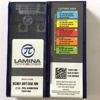 SCMT09T308NN LT10 Originalus LAMINA karbido įterpti su geriausios kokybės 10vnt/lot nemokamas pristatymas
