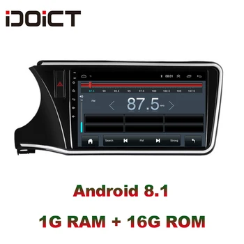 IDOICT Android 9.1 Automobilio DVD Grotuvas GPS Navigacija, Multimedia Honda MIESTAS Radijas-2017 automobilio stereo