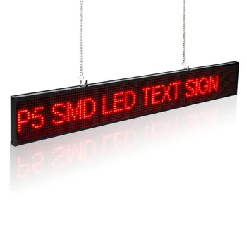 82CM SMD P5 Patalpų Lango Belaidžio LED Ženklas Raudona Slinkimo Žinutę rodyti Lenta Usb ir mobilusis telefonas WiFi redaguoti pranešimą