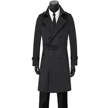Vyrai tranšėjos paltai vyras ilgai kailis vyrų dvieiliai drabužius slim fit paltas ilgomis rankovėmis 2020 m. pavasarį, rudenį atsitiktinis naujų dizaineris