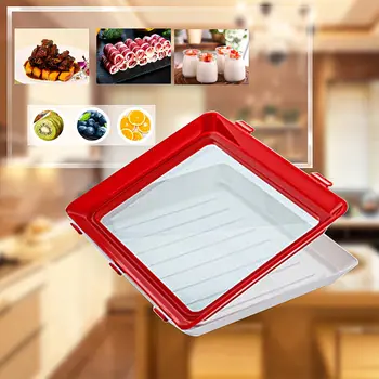 HOOMALL Virtuvė, Plastikiniai Laikymo Dėžutė Šviežių Laikyti Dėžutėje Šaldytuve Vaisių, Daržovių, Daržovių ir Virtuvė, Sandėliavimo Konteineriai Su Dangteliu