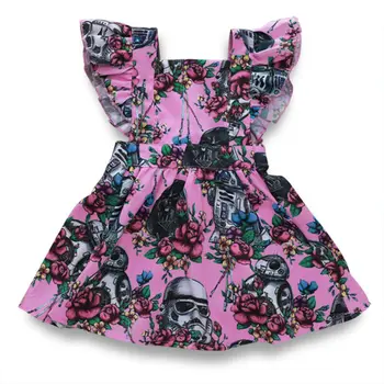2020 Mados Naujų Vasaros Naujagimis Kūdikis, Mergaitės Suknelė Mielas Star Wars Pynimas Suknelė Princesė Gražus Tutu Suknelė Sundress Drabužiai