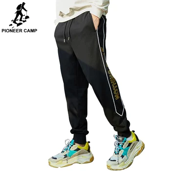 Pioneer stovykla naują pavasario sweatpants vyrams, prekės ženklo drabužių mados laiškas išspausdintas kelnės vyrų kokybės medvilnės poilsiu