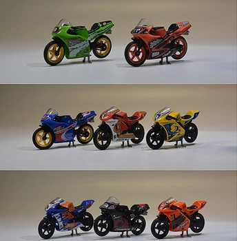 Mini lydinio+abs Miniatiūriniai modelio motociklo 8pcs/set