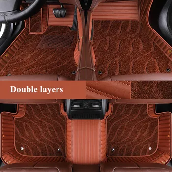 Aukštos kokybės! Custom specialių automobilių kilimėliai Mercedes Benz GLE 250d 300 350d 400 500 2019-patvarus dvigubai sluoksnių kilimai
