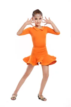 Mergina Lotynų Suknelė Dancewear Konkurencijos Vaikų Šokiai, Drabužių Mergina Lotynų Šokių Kostiumas Vaikas Rumba Lotynų Šokių Mergaičių Vaikas