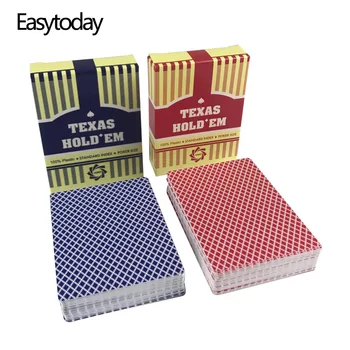 Easytoday 2vnt/Komplektas PVC Pokerio Kortų Rinkinys Texas Vandeniui Matinio Pokerio Kortos Plastikinės Kortos smulkiu šriftu Stalo Žaidimai