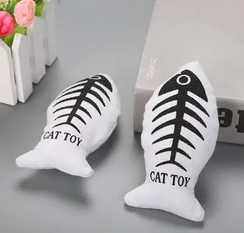 Pet žaislas žuvų drobės Interaktyvių Dovanos Žuvų Katžolių Žaislai kačių žaislai įdomus pet katė miega pagalvę mėtų katžolių žaislai