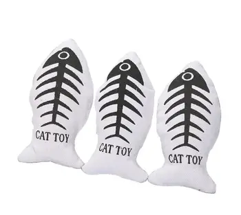 Pet žaislas žuvų drobės Interaktyvių Dovanos Žuvų Katžolių Žaislai kačių žaislai įdomus pet katė miega pagalvę mėtų katžolių žaislai