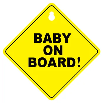 Nauji Karšto Pardavimui, Automobilių Lipdukas Baby on Board su Decal Padengti Įbrėžimams atsparus Vandeniui Bamperis PVC 12,5 cm X 12,5 cm