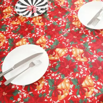 60x70 Kalėdų Prabanga, Siuvinėta staltiesė Kalėdos Audinio Dekoras Stačiakampio formos