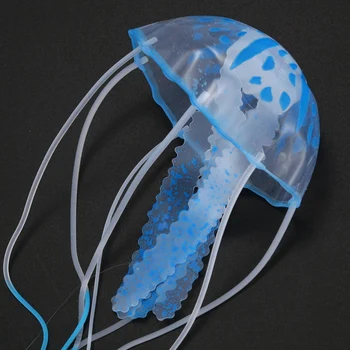Šviesos Dirbtinis Medūzos už Akvariumo Žuvų Bakas Ornamentu mėlyna