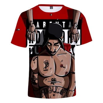 2019 Naujausias 2PAC 3D marškinėliai Vyrų/Moterų Mados Populiariausių Hip-Hop T-shirt 3D Spausdinimo 2PAC vyriški marškinėliai trumpomis Rankovėmis Drabužius Tees
