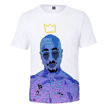 2019 Naujausias 2PAC 3D marškinėliai Vyrų/Moterų Mados Populiariausių Hip-Hop T-shirt 3D Spausdinimo 2PAC vyriški marškinėliai trumpomis Rankovėmis Drabužius Tees