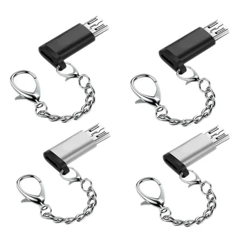 Micro-USB Adapteris C Tipo į Micro USB Vyrų OTG USB Konverteris Android 