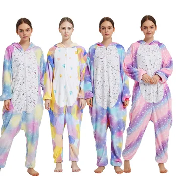 2020 Cosplay Kostiumų Vienas Gabalas Gobtuvu Onesie Moterų Gyvūnų Pižama Seksualus Onesie Suaugusiems Vienaragis Pižama Suaugusiųjų Sleepwear