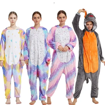 2020 Cosplay Kostiumų Vienas Gabalas Gobtuvu Onesie Moterų Gyvūnų Pižama Seksualus Onesie Suaugusiems Vienaragis Pižama Suaugusiųjų Sleepwear