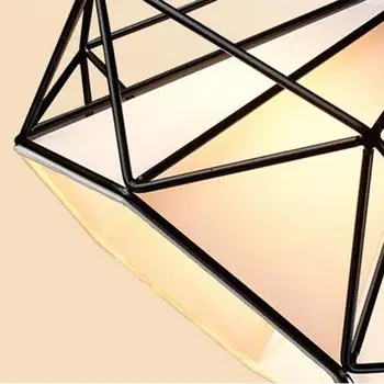 LED Žemyn Šviesos Geležies Lempos Šviesą Lubų Žemyn Šviesos Geležies Liustra Balta E27 Virtuvės Diamond Takas Miegamasis Rungtynių Piramidės