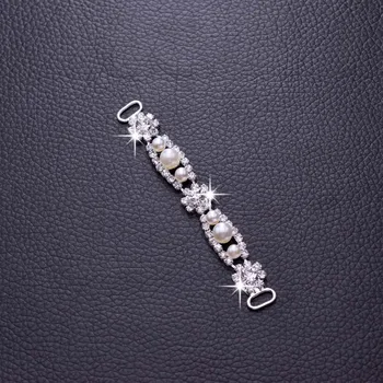 5vnt 0.9*7.8 cm White Pearl kalnų krištolas Sagtys Crystal 