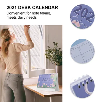 1Pc Namų Kalendoriaus 2021 Kalendorius Stalo Kalendoriaus Kūrybos Ritė Kalendorius