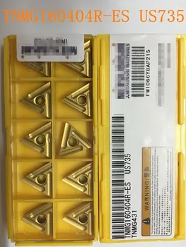 10VNT Įtvirtino karbido įdėklai TNMG160404R-ES US735 CNC tekinimo peilis įrankis