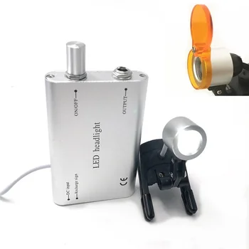 Įrašo Medicinos Žibintai 3W LED Žibintas Dantų Chirurgijos Medicinos priekinis žibintas su Filtru daugkartinio Įkrovimo Baterija Loupe