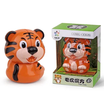 Originalus, Aukštos Kokybės YuXin Tigras 2x2x2 Magic Cube ZhiSheng 2x2 Gyvūnų Išmintis Greičio Įspūdį Kalėdų Dovanų Idėjos Vaikams, Žaislai