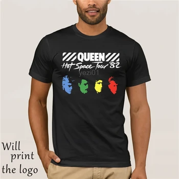 2018 naujas karalienė Karšto Kosmoso Kelionių t-shirt Funko Pop marškinėliai medvilnės Crewneck negabaritinių trumparankoviai marškinėliai vyrams