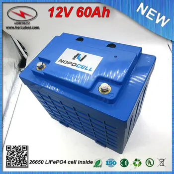 LiFePO4 12V 60Ah Ličio geležies Fosfato baterijos / Lipo 12V 60Ah UPS Baterijos su 30A BMS 3.2 3.3 V Ah ląstelių NEMOKAMAS PRISTATYMAS