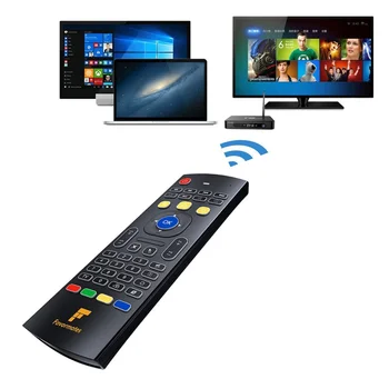 Skristi Oro Mouse Belaidė Mini Klaviatūra su IE Nuotolinio Valdymo Android TV Box Media Player Naujas